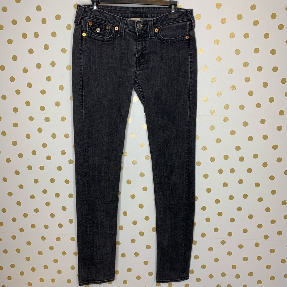 True Religion Julie Charcoal Skinny Jeans